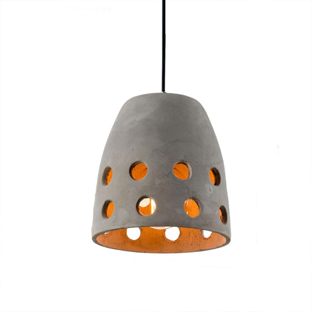 Éclairage suspendu en béton vintage et luminaire colonne grise réglable