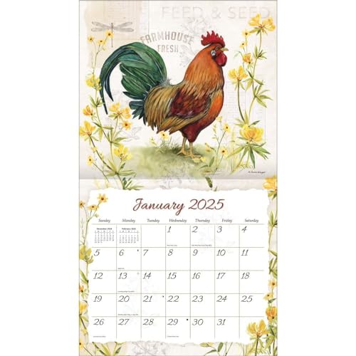 Langcompaniesproudroosterspecialedition2025wallcalendar  Urban Country Home Decor Lang companies proud rooster special edition 2025 wall calendar  urban country home decor