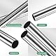 M METERXITY 2 Stück 250mm 304 Edelstahlrohr, 19mm Außendurchmesser 1mm Wandstärke Nahtloses Edelstahlrohr für Bau/Maschinenbau/DIY-Basteln, Metallgerades Rohr [19x0.04x10IN]
