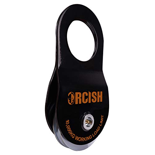 ORCISH 10T Recovery Winch Snatch Pulley Block 22000lb Capacity (Black)