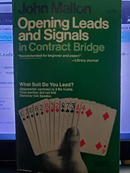 Mass Market Paperback Opening Leads and Signals in Contract Bridge Book