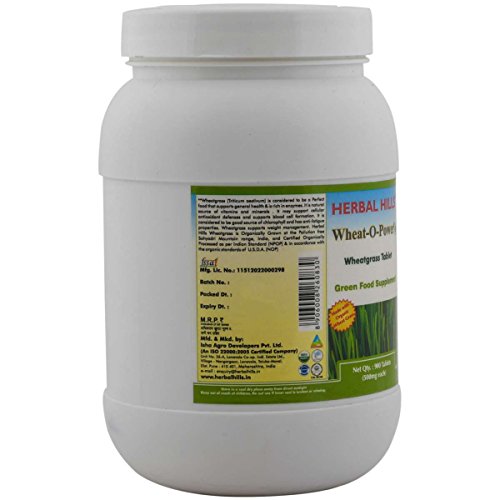 Image of Herbal Hills Wheatgrass Tablets (900 Count Pack of 5)