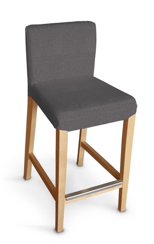 Housse Henriksdal IKEA graphite revêtement tabouret de bar Dekoria