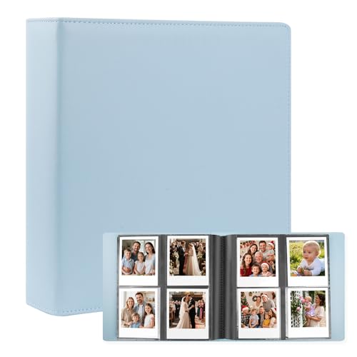 Veicevol 192 Pockets Photo Album for Instax Wide Polaroid 600/i-Type, Blue