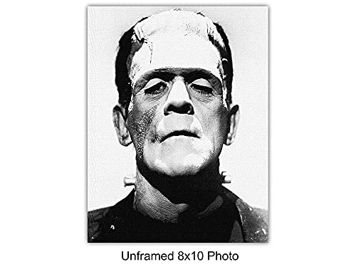 Frankenstein Wall Art & Decor Set - Large 11X14 - Vintage Hollywood Scary Horror Monster Movie Posters Photos Pictures - Goth, Gothic Gifts - Home Theater Room Decor For Men, Teens, Kids Bedroom #TOP2