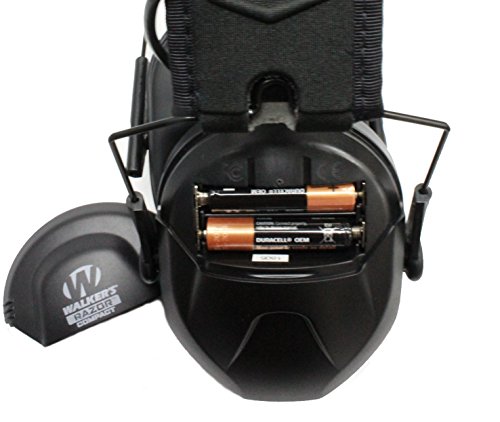 Walker's Game Ear Razor Slim Compact For Youth And Women Electronic Hearing Protection Muff With Sound Amplification And Suppression. Protect It Or Lose It!, Black #TOP3