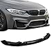 IKON MOTORSPORTS, Front Lip Compatible with 15-20 BMW F80 M3 Sedan & F82 M4 Coupe, Air Chin Body Kit Spoiler Bumper Lip Underbody Polyurethane, 2016 2017 2018 2019