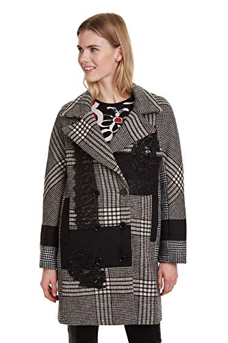 Manteau d'hiver à carreaux Desigual Detroit pour rester au chaud avec élégance