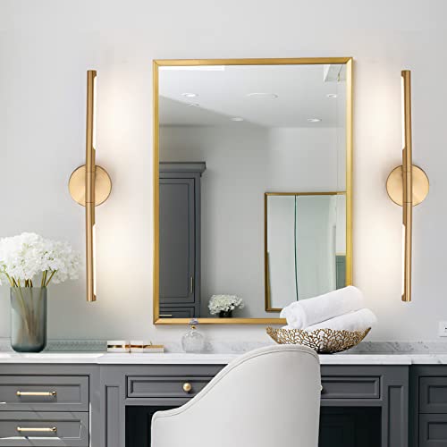 Linseeds Gold Bathroom Light Fixtures Over Mirror, 23.6 Inch Led Vanity Light Bar, Modern Sconces Wall Lighting, Bathroom Vanity Lights Above Mirror #TOP6