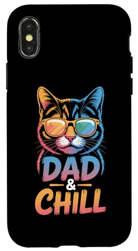 Cat Dad And Chill �X�}�z�P�[�X iPhone X/XS �p