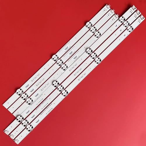 Tiras de retroiluminación LED de repuesto para reparar televisores de 43 pulgadas 5