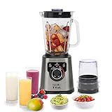 T-fal Licuadora Ultraforce Pro Inox, 3 programas automaticos, Tecnología Powerlix Life, 6 cuchillas...