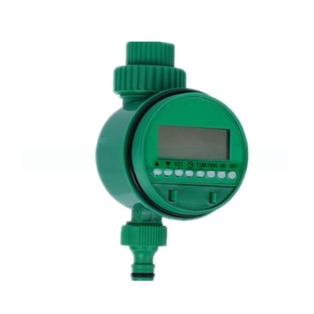 Temporizador de riego para sistema de control de riego de jardín - Temporizador de manguera programable con retardo de lluvia y anulación manual, construcción ABS, 1 minuto a 9