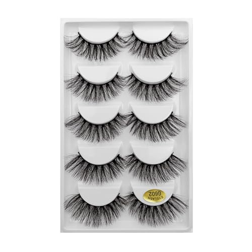 UAMOU 50/100/200 par Rzęsy sztuczne rzęsy z norek naturalne 3d rzęsy z norek objętość sztucznych rzęs luzem cilios Cheerfully (Color : G602, Size : 50 Boxes)