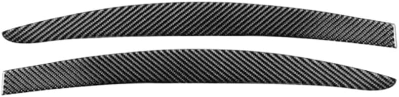 Carbon Fiber Headlights Eyebrows Eyelids Cover Stickers Compatible With 2009 2010 2011 2012 2013 2014 2015 2016