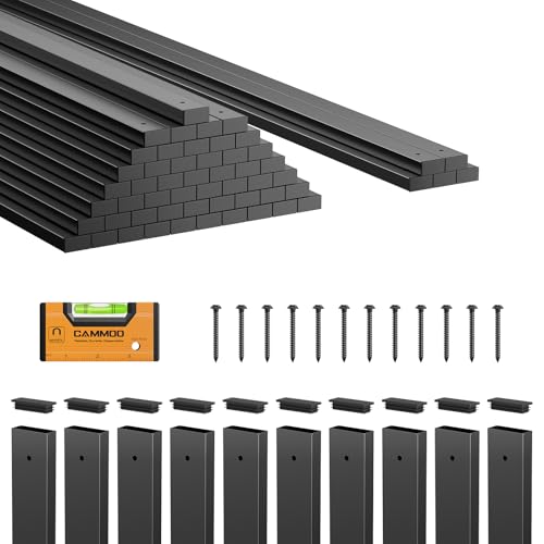 CAMMOO 55 Pcs 26" Rectangular Deck Balusters, Straight Spindles Railing Kit