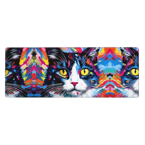 Tapis de souris grand format chat pour éviter les rayures