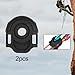 harayaa Carabiner Rope Locking, Climbing Equipment, Fixing Rings, Rigging Fixing,Climbing Fixing Gear,Belay Rappel Device for Camping, 2pcs