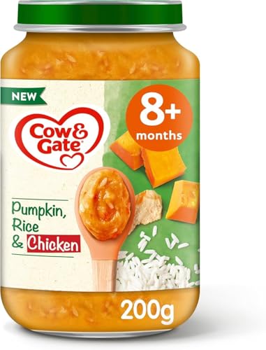 Cow & Gate Pumpkin Chicken & Rice Baby Food Meal Jar 8+ Months 200g
