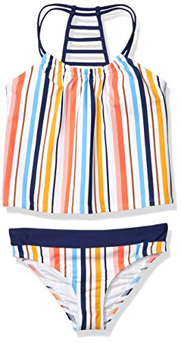 Image of Next By Athena Girls' Strappy Back Tankini and Banded Swimsuit Bikini Bottom