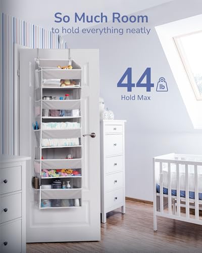Image of ULG 2 Pack 5-tier Over the Door Organizer Light Gray