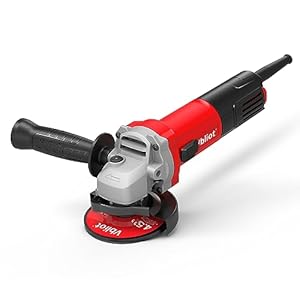 VBLIOT 950W Angle Grinder Tool 4.5 Inch 8A Electric 12000RPM Handheld Power Grinders for Cutting and Grinding Metal Stone Wood Polishing, Red