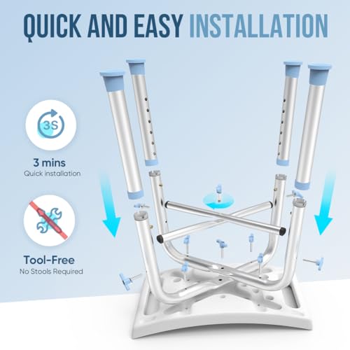 Oasisspace 62035 Heavy Duty Shower Chair 500Lb thumb #4