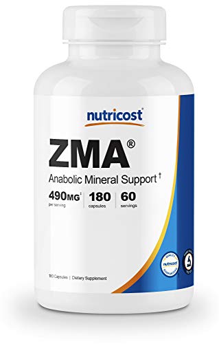 Nutricost ZMA 180 Capsules - Non-GMO and Gluten Free ZMA Supplement