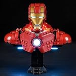 LIGHTAILING Light for Lego-76327 Iron-Man MK4 Bust - Led Lighting Kit Compatible with Lego Building Blocks Model - NOT Included The Model Set