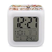 Amazon.co.jp: TWICE 目覚まし時計 LED デジタル時計 12/24 時間