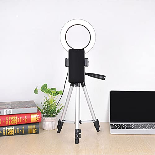 Wongping 6" Ring Light With Tripod Stand For Youtube Video Selfie Live Stream And Makeup Dimmable Led Camera Light With Cellphone Holder Desktop 48 Led Lamp #TOP4