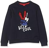 Gerader Saum s.Oliver Jungen 74.899.41 Sweatshirt, Blau (Dark Blue 5952), 140