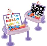 MAYESAR Gifts for 1-2 Year Old Girls,Toddlers Toys with Magnetic Letters and Numbers, Art Easel for Kids 1 2 Year Old, Girl Birthday Christmas Gifts (Purple)