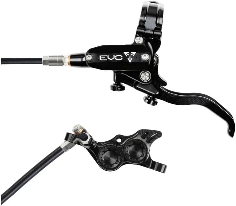 Hope Tech 4 Evo TR4 Disc Brake - 4-Piston Hydraulic MTB Brake Caliper with Adjustable Reach & Bite Point, Post Mount 74mm, Black | Trail & Enduro Performance, Engineering, Compatible with DOT