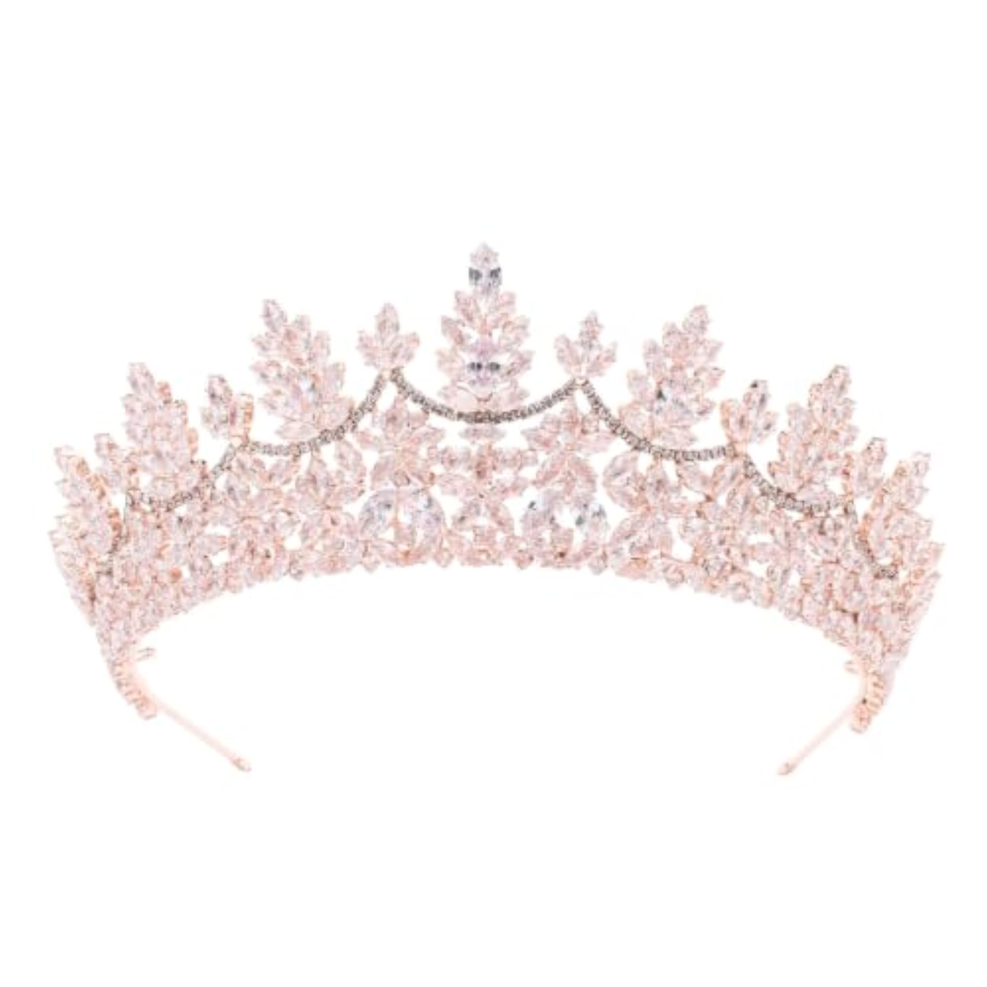 Rhinestone Bridal Tiara, Sparkling Princess Crown