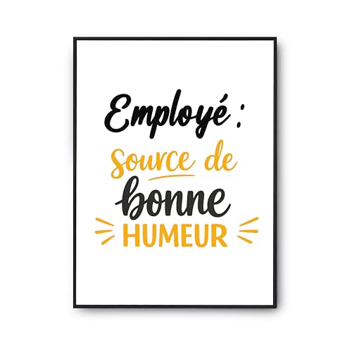 Affiche Employe source de bonne humeur : insufflez de la joie au bureau