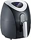 SEVERIN Heißluftfritteuse mit 6 Automatikprogrammen, Airfryer zum Frittieren ohne Fett, innovative Heißluft-Technologie für gesundes Frittieren, Schwarz/Edelstahl, FR 2430