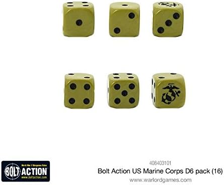 US Marine Corps D6 Dice (16)