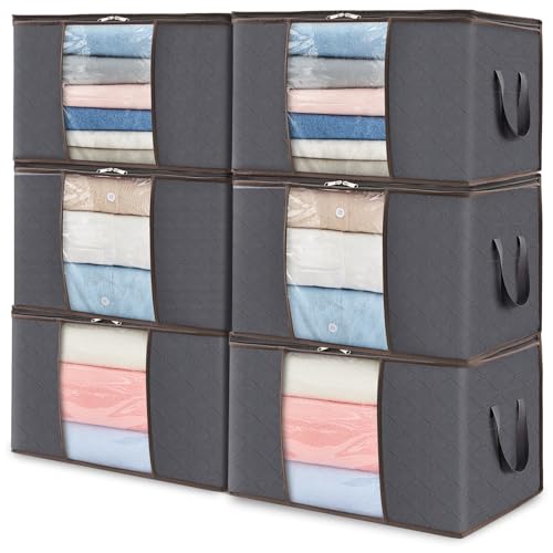 Lifewit 6 Pack Clothes Storage Bags