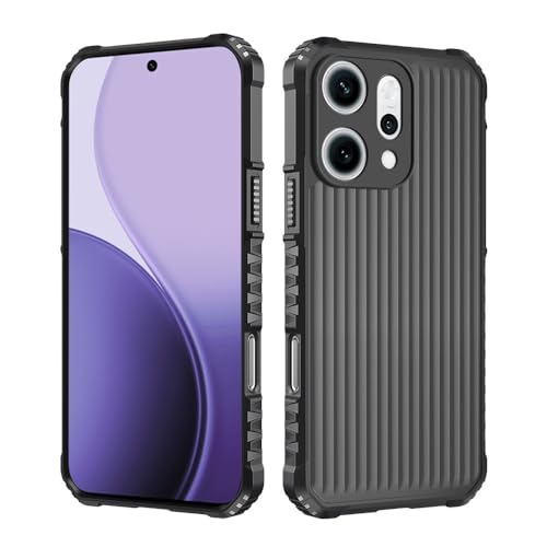 Coque compatible avec Oppo Reno 14 Pro 5G silicone rigide antichoc noir