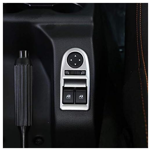 AUTO Pro para Lada NIVA ABS plástico Accesorios de Coche Ventana Elevador botón Marco Cubierta Borde Plateado Mate