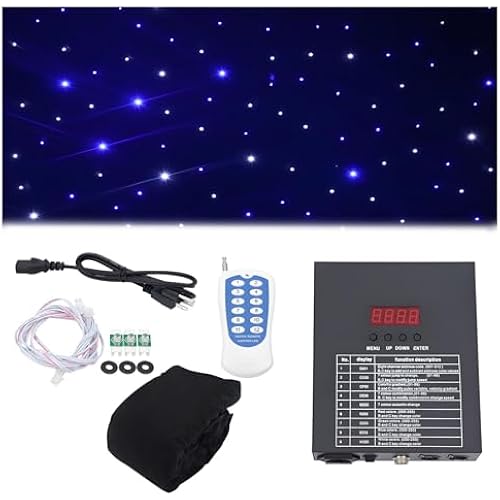 Pro3.3x6.9ft LED Motion Drape Facade - Sound-Activated Rhythm Lights with Remote Control, 70 Motion Effects & Music Programs for Themed Photography Backdrops and Decorations