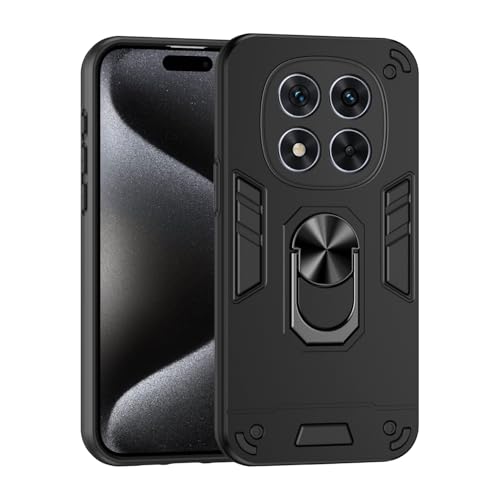 Image of ShieldTech PC Back Cover Case for Redmi Note 14 Pro 5G | Ring Stand | Camera Protection | Black Mobile Phone Back Cover Case for Redmi Note 14 Pro 5G | Black Back Cover