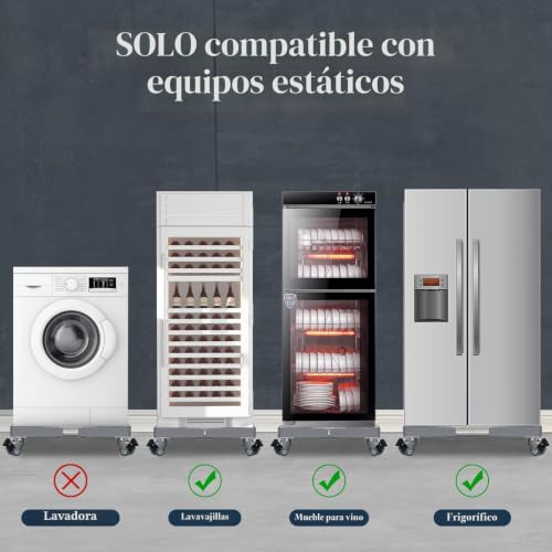 Soporte regulable de 45cm-65cm para electrodomésticos gris DEWEL 6