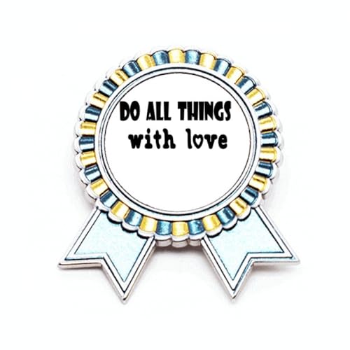 Broche Things With Love en métal taille M un cadeau symbolique à offrir