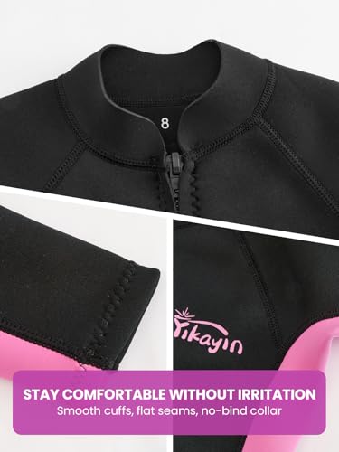 Kids Wetsuit Top para Niños y Niñas, Chaqueta de Natación Térmica de Neopreno 2mm miniatura 5