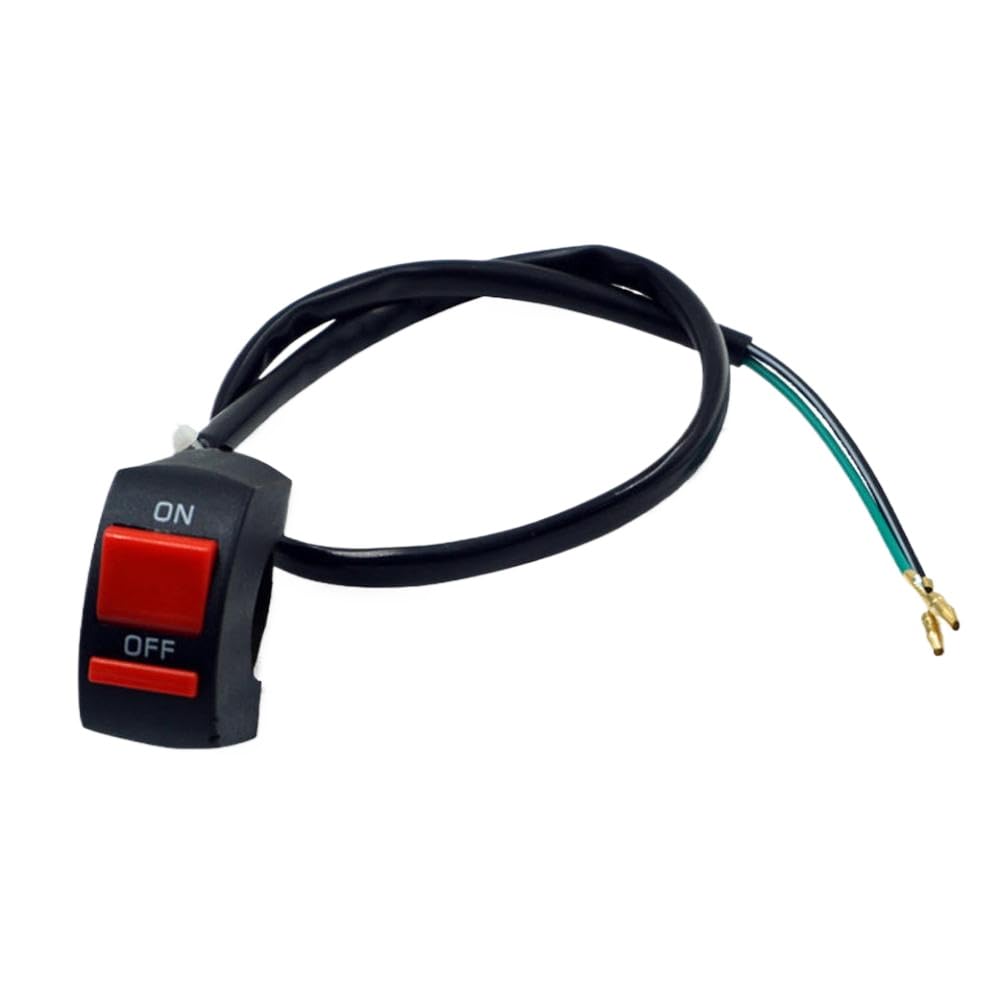 Motorcycle Handlebar Flameout Switch ON Off Button DC12V 10A Compatible with Moto ATV Bike