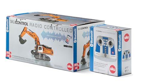 Siku 6740, Liebherr R980 Sme Escavatore Cingolato, Telecomandato, 1:32, Incluso Telecomando Bluetooth, Possibile Comando Tramite App Con Effetti Sonori, Metallo/Plastica, Giallo - 11