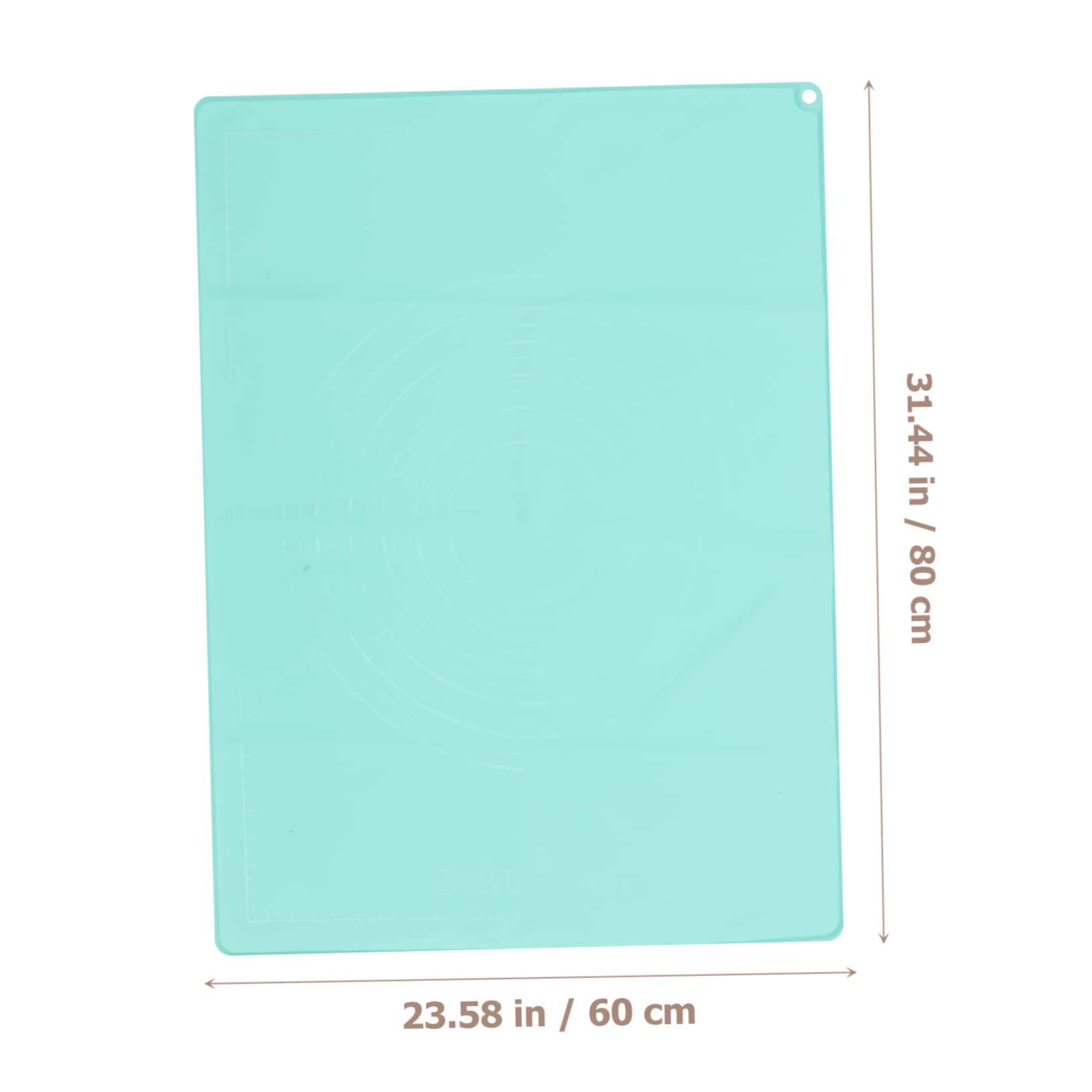 Tapis à Pâtisserie en Silicone Vert, Surface de Pétrissage Réutilisable