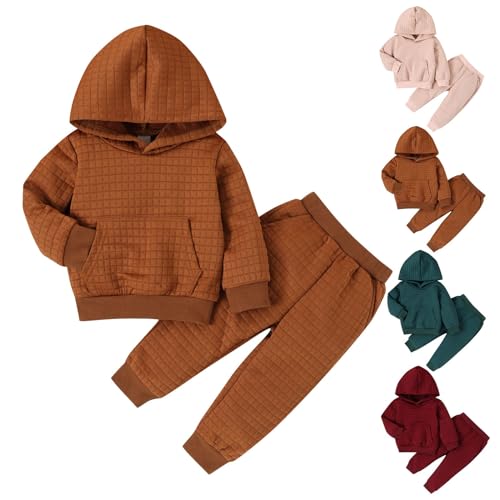 Moletom com capuz e moletom de manga comprida de cor sólida para meninos e meninas, outono e inverno